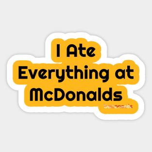 Baconsale Ate McDonalds Sticker